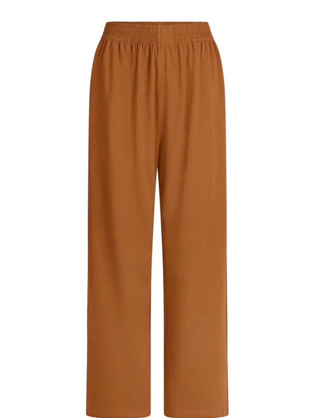 SKIMS Cotton Jersey Wide Leg Pants Chai Brown Size Small